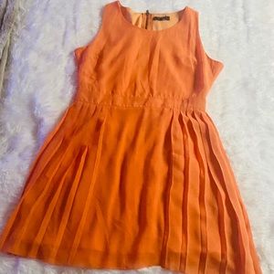 Flattering pleated tank dress